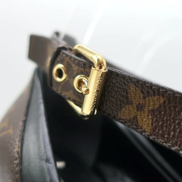 Louis Vuitton Matchmake Pumps Brown Monogram Canvas & Black Leather Size 37.5 - Picture 2 of 12